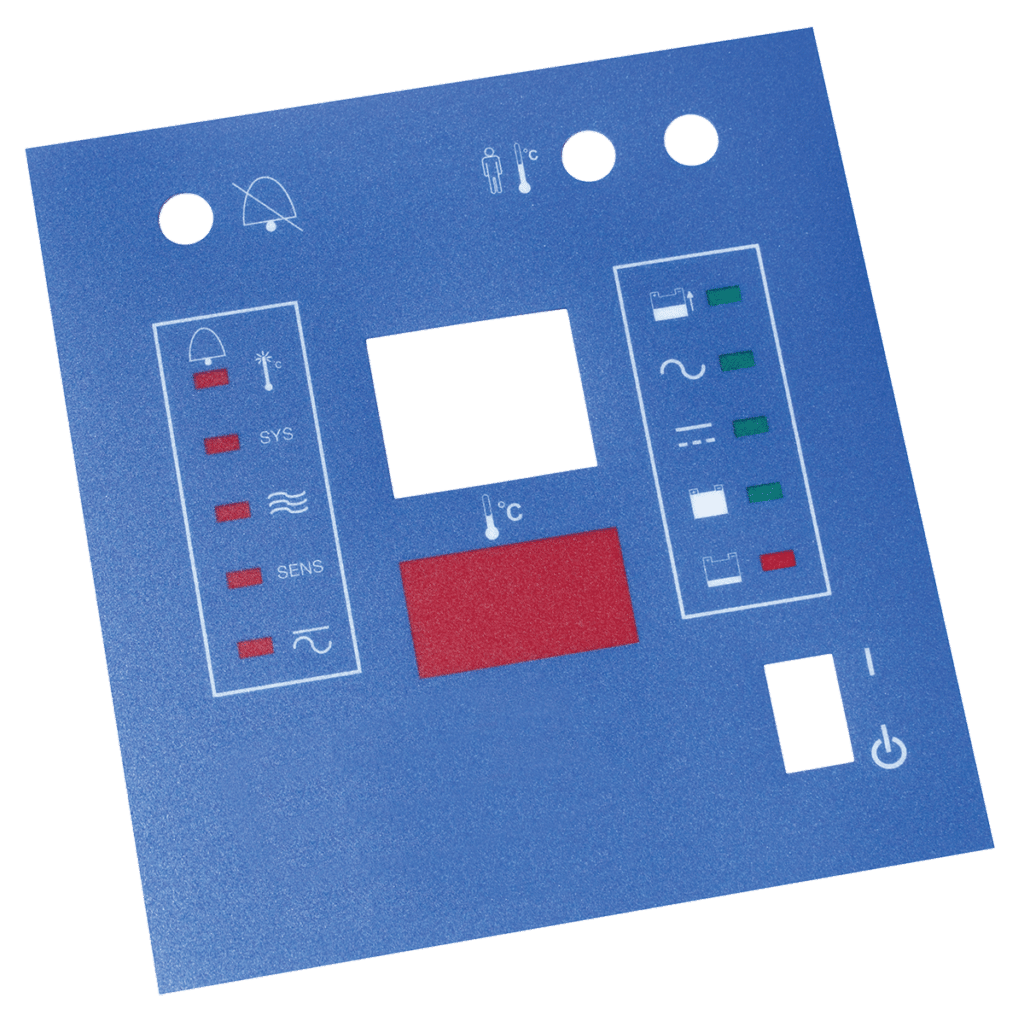 Custom printed overlay